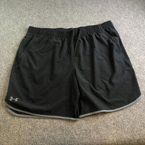 Under Armour Athletic Shorts Mens 3XL Black Loose Gym Pockets Performance
